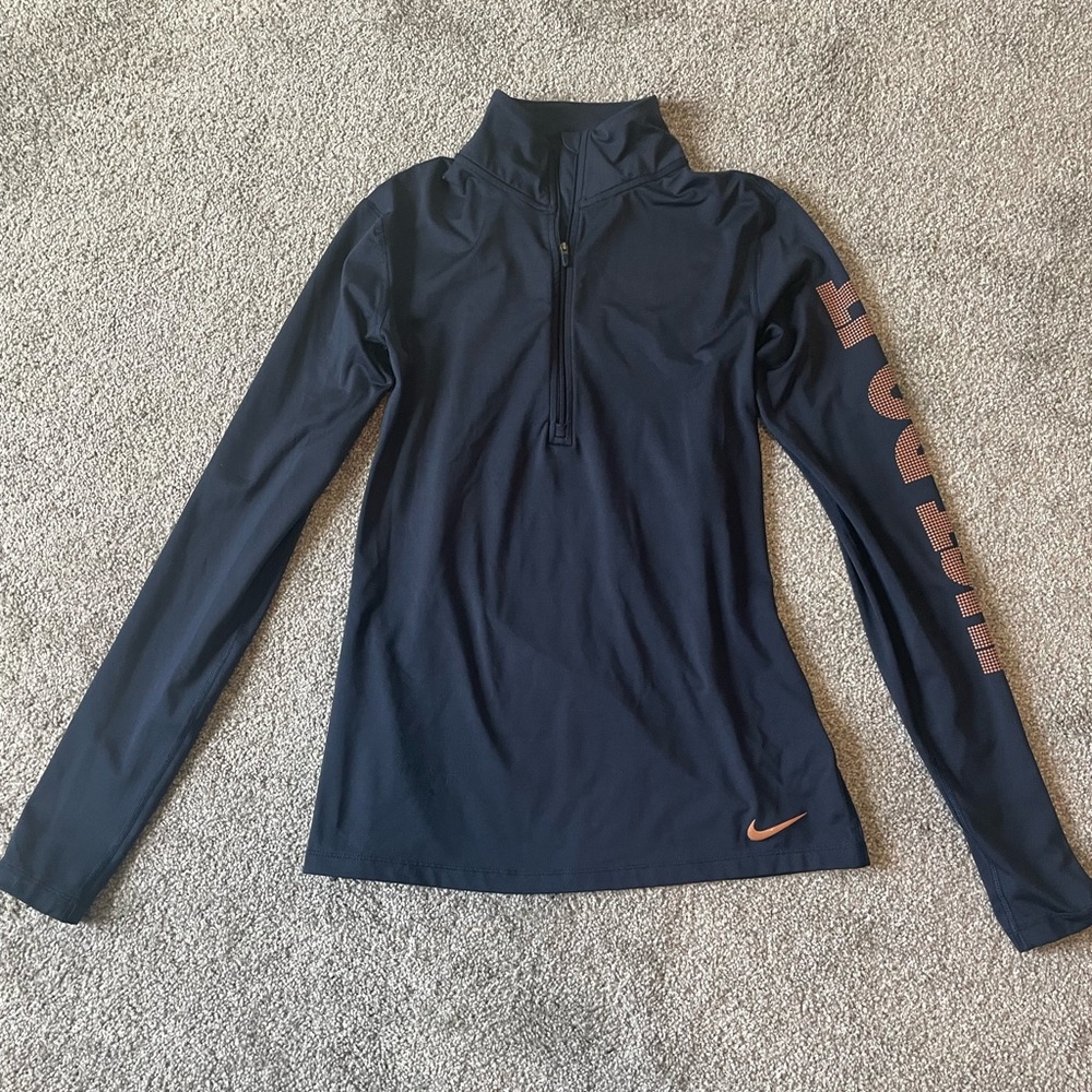 Nike dry fit quarter zip running top